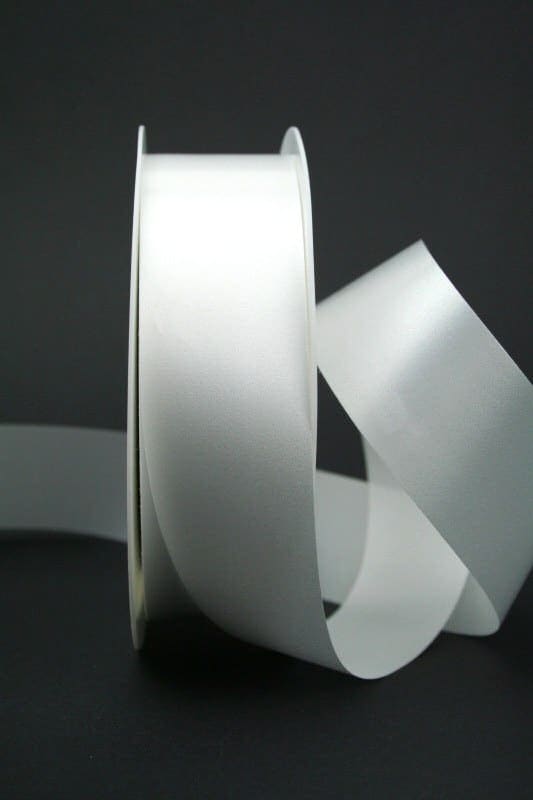 Weatherproof ribbon white, 40 mm