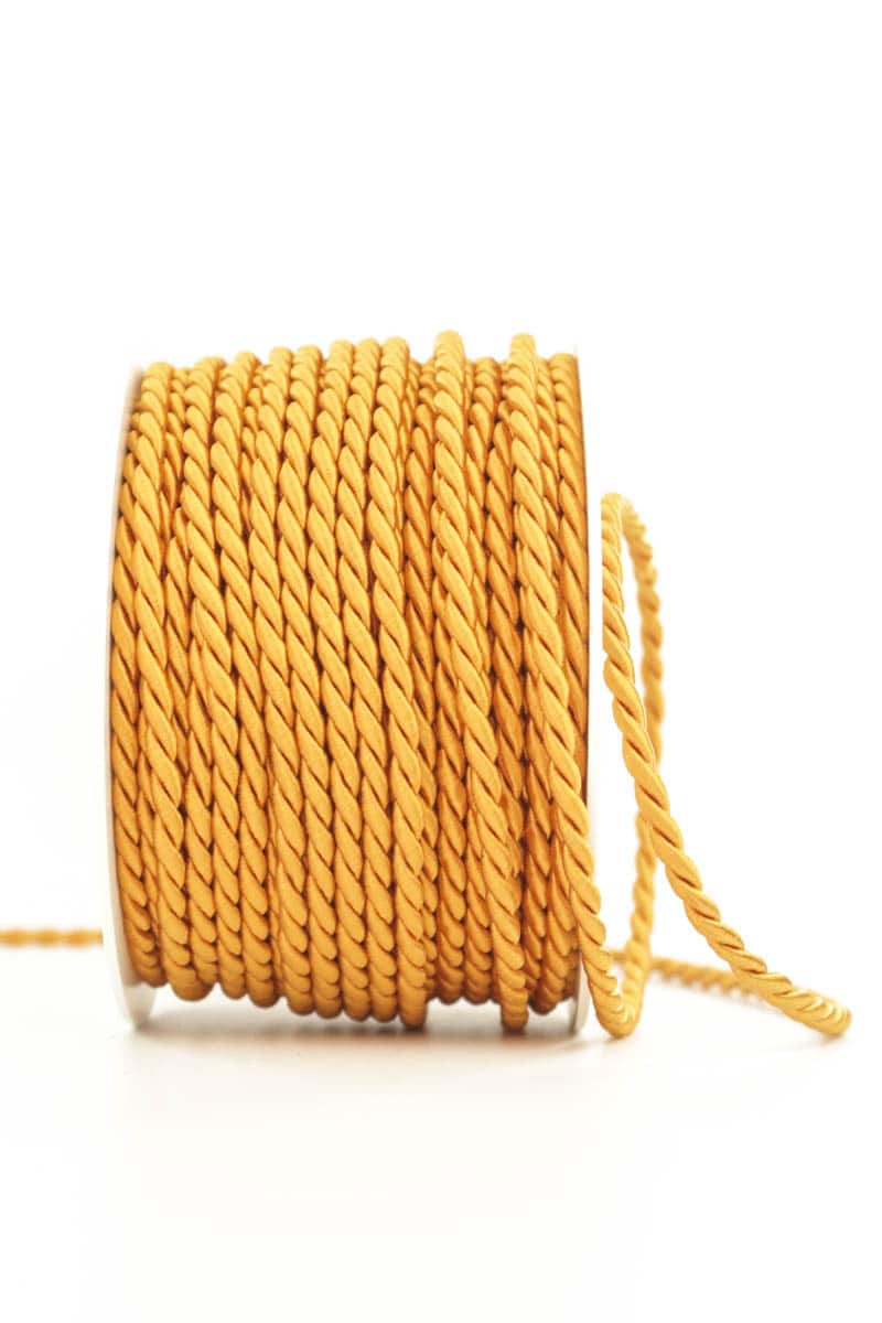 Cord, orange, 4 mm thick