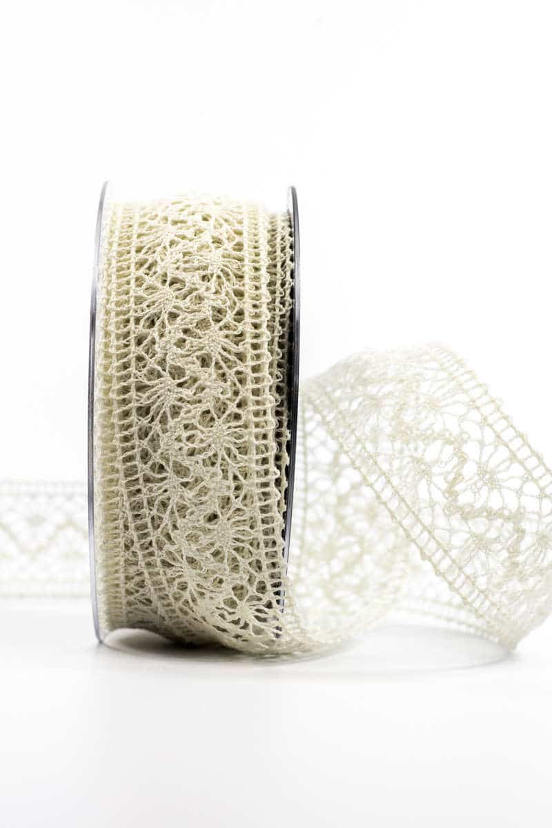 Crochet lace, cream, 38 mm wide