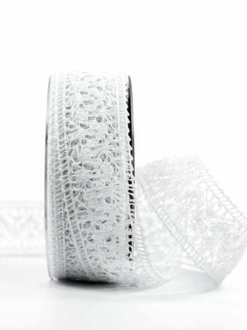 Crochet lace, white, 38 mm wide
