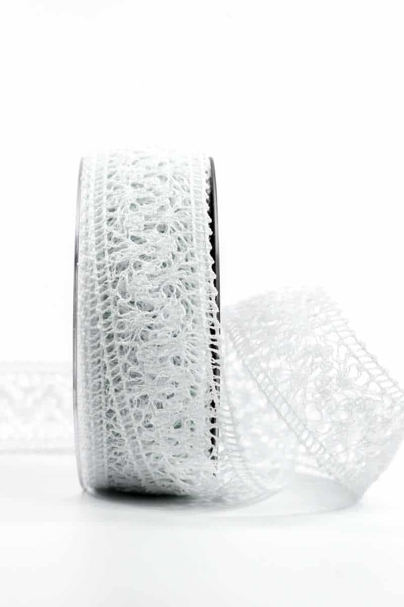 Crochet lace, white, 38 mm wide