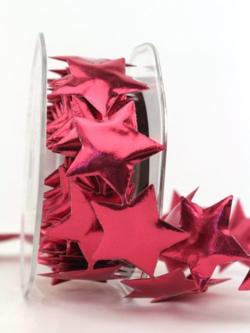 Star garland red, 40 mm