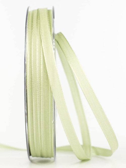 Taffeta ribbon, pastel green, 6 mm wide