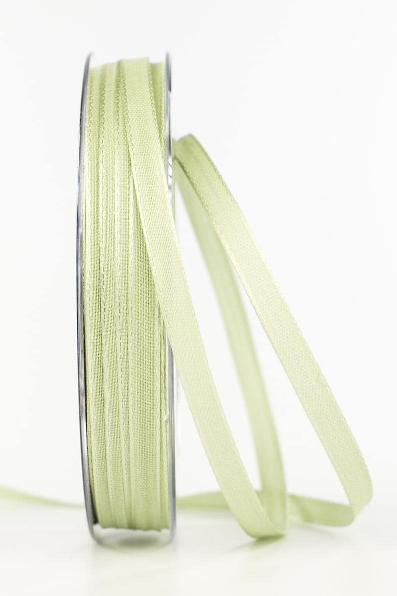 Taffeta ribbon, pastel green, 6 mm wide