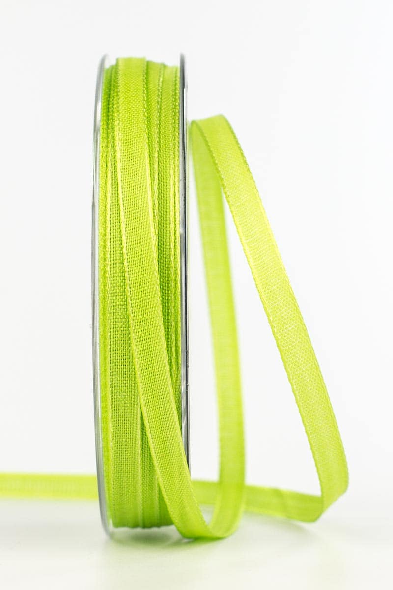 Taffeta ribbon, light green, 6 mm wide