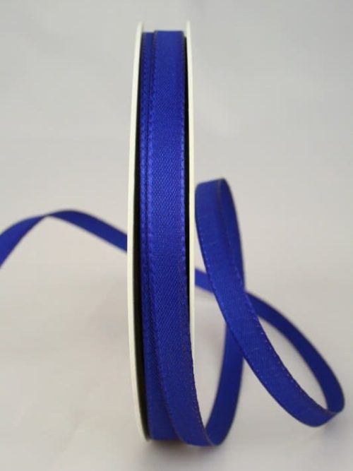 Taffeta ribbon, royal blue, 10 mm wide