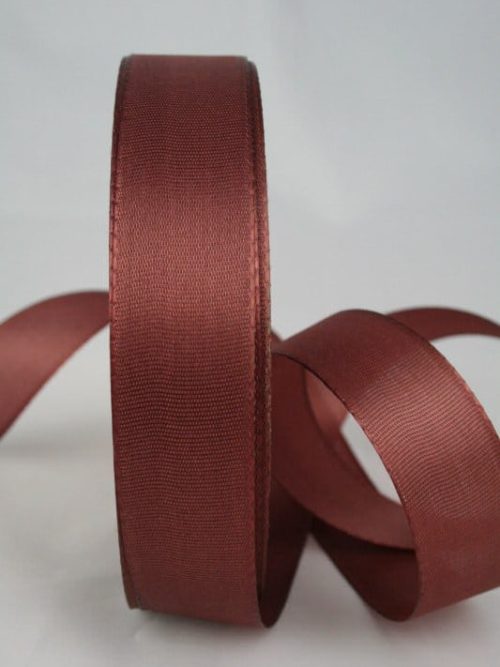 Taffeta ribbon, brown, 25 mm wide