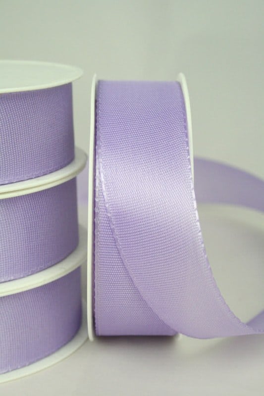 Taffeta ribbon uni, 25 mm wide, lilac