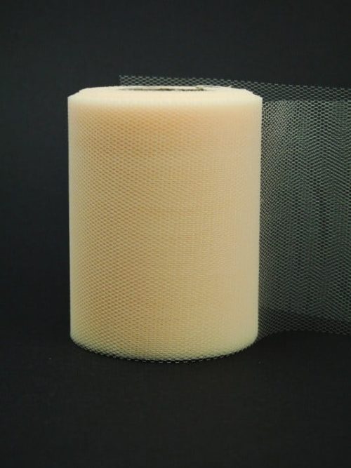 Tulle cream, 100 mm wide