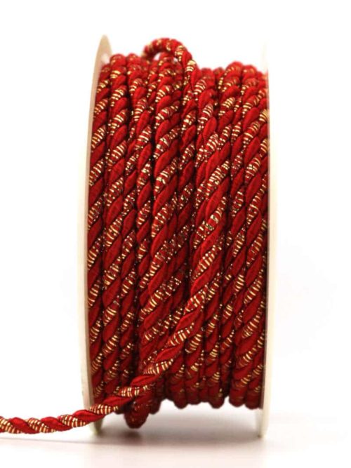 cord, red-gold, 3 mm thick