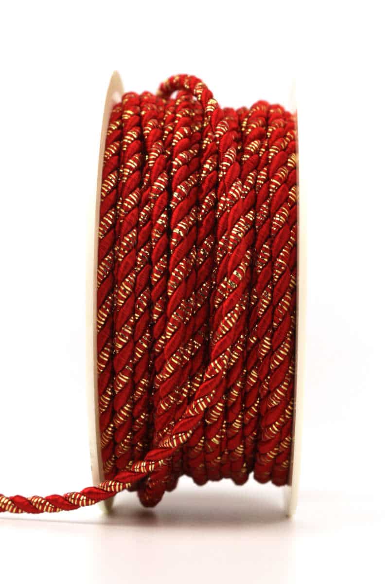 cord, red-gold, 3 mm thick