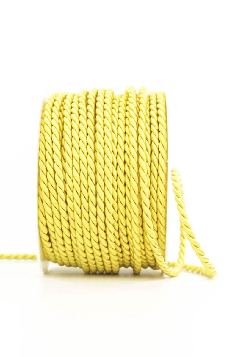 cord, yellow, 6 mm thick
