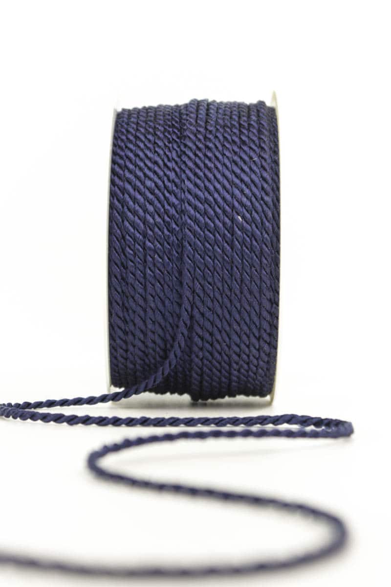 Cord, navy blue, 2 mm thick