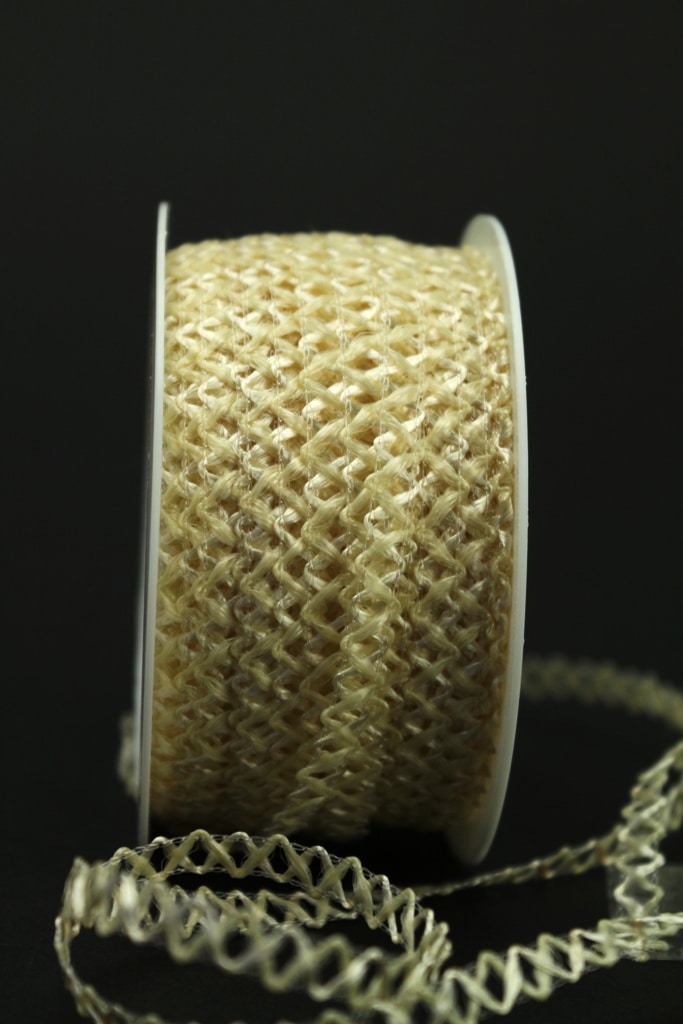 decorative braid cream, 6 mm wide