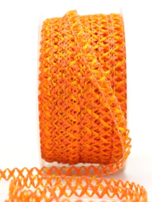 decorative braid orange, 6 mm wide